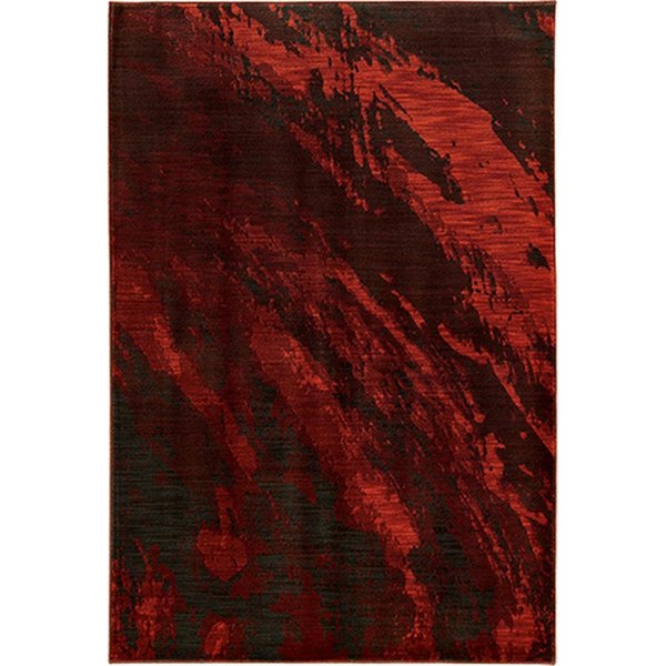 Sphinx By Oriental Weavers Oriental Weavers Sedona 6367B 4x6 Rectangle - Red/ Charcoal-Nylon/PolyP S6367B117165ST